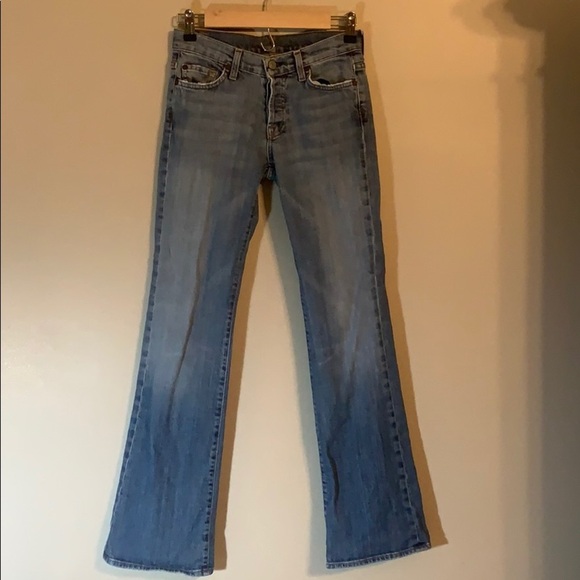 7 for All Mankind Boy Cut Button Fly Jeans - Picture 1 of 9
